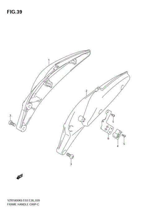 FRAME HANDLE GRIP (MODEL K6/K7