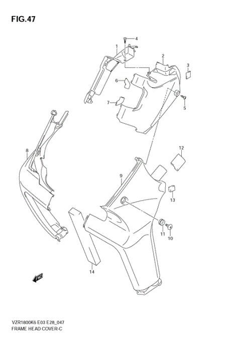 FRAME HEAD COVER (VZR1800K6/K7)