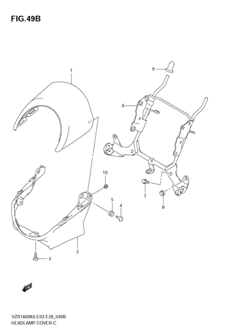 HEADLAMP COVER (VZR1800NK8)