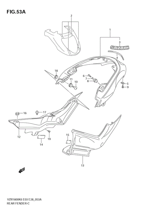 REAR FENDER (VZR1800ZK7/ZK8)