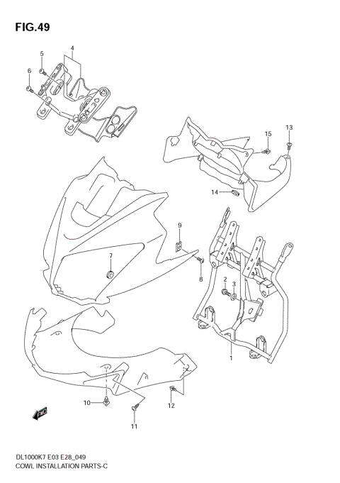 COWL BODY INSTALLATION PARTS