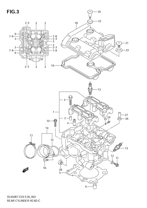 REAR CYLINDER HEAD