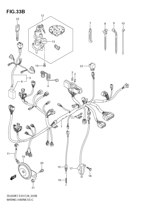 WIRING HARNESS (DL650K8)