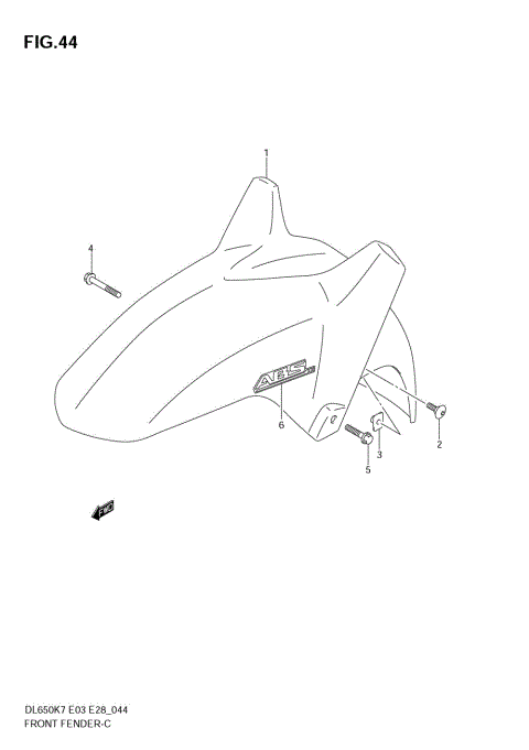 FRONT FENDER (MODEL K7)