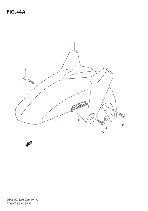 FRONT FENDER (MODEL K8)