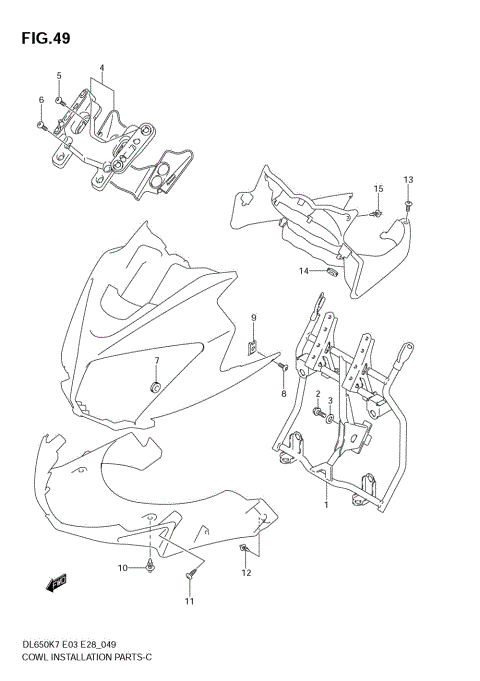 COWL BODY INSTALLATION PARTS