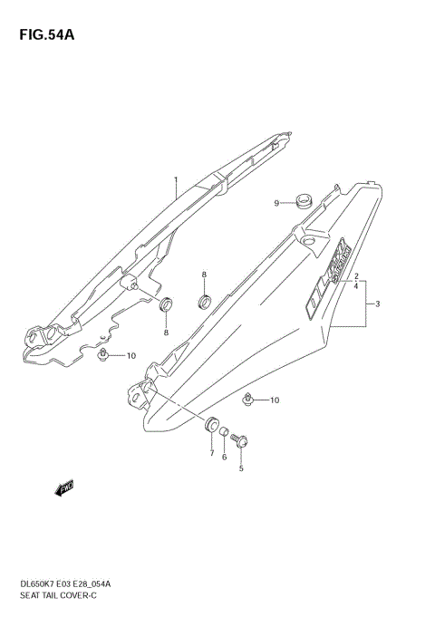 SEAT TAIL COVER (MODEL K8)