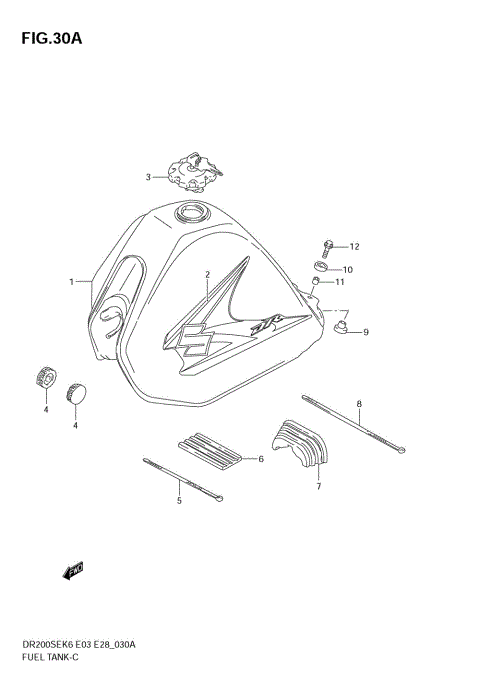 FUEL TANK (MODEL K8)