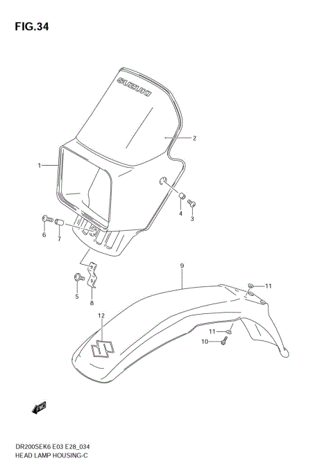 HEADLAMP COVER (MODEL K6/K7)