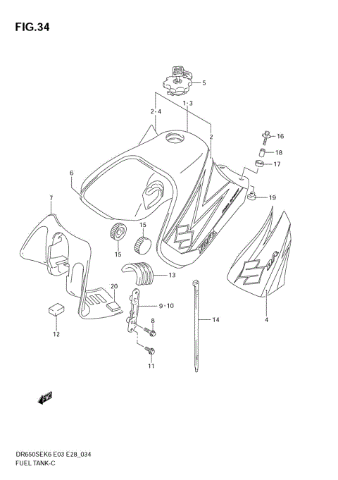 FUEL TANK (MODEL K6/K7)