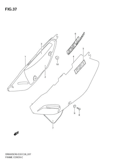 FRAME COVER (MODEL K6/K7)
