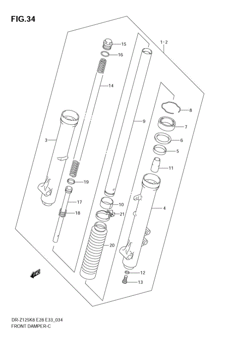 FRONT DAMPER (DR-Z125L)