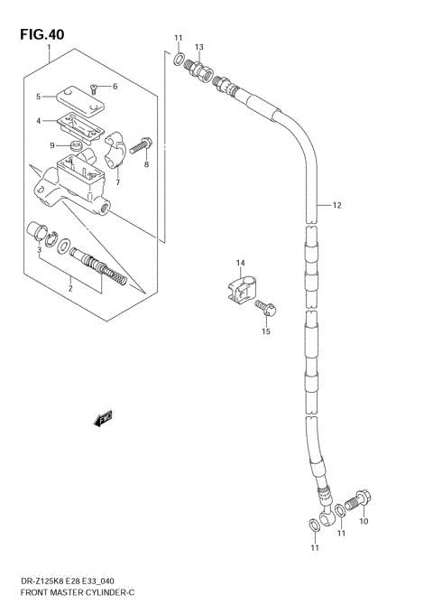 FRONT MASTER CYLINDER (DR-Z125L)