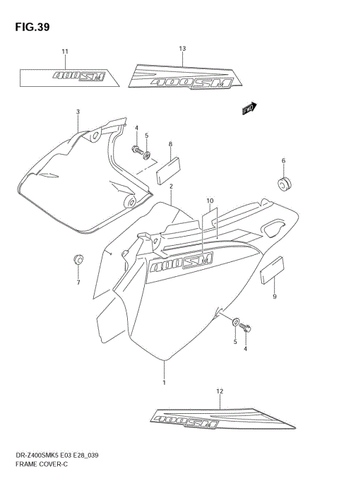 FRAME COVER (MODEL K5/K6)