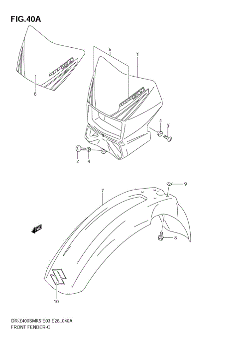 FRONT FENDER (MODEL K6)