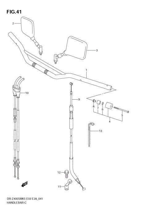 HANDLEBAR (MODEL K5/K6)