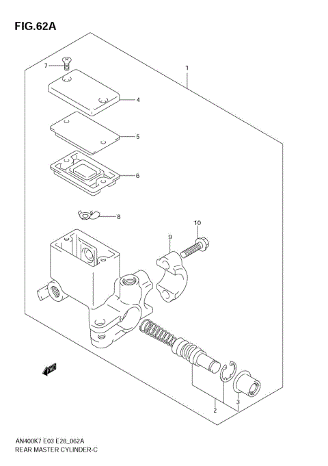 REAR MASTER CYLINDER (MODEL K8)