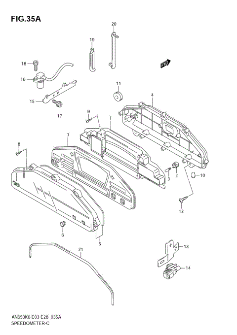 SPEEDOMETER (AN650AK7/AK8)