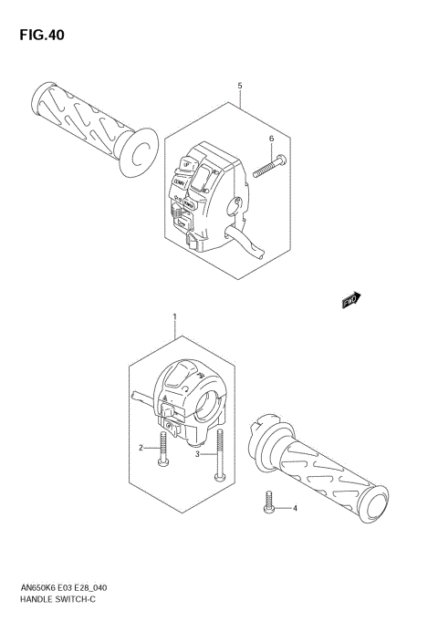 HANDLE SWITCH (AN650K6/K7/K8)