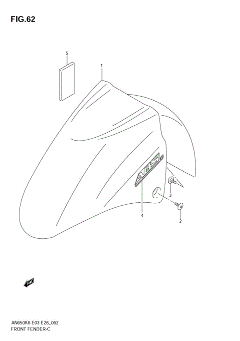 FRONT FENDER (AN650AK6/AK7)