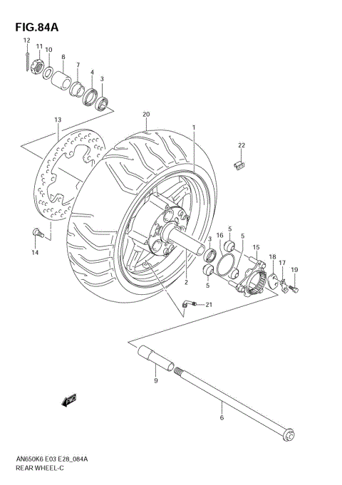 REAR WHEEL (AN650K7)