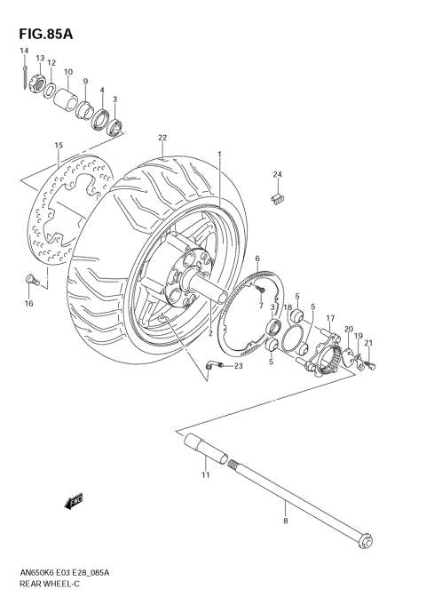 REAR WHEEL (AN650AK7)