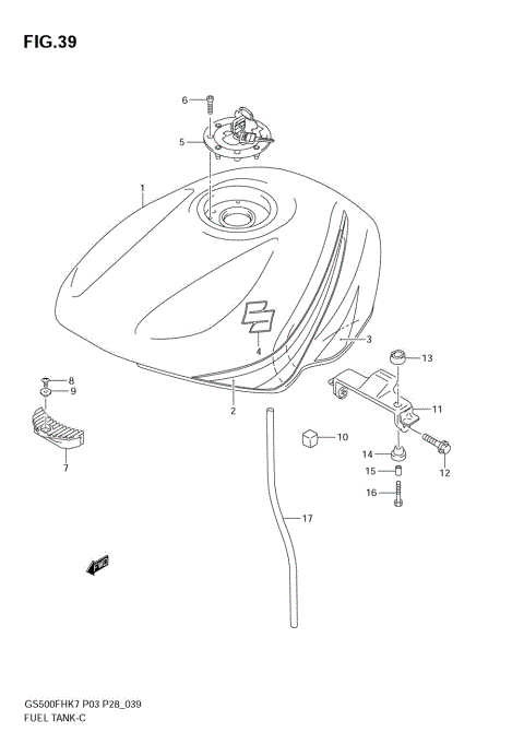 FUEL TANK (MODEL K7)
