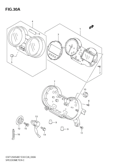 SPEEDOMETER (GSF1250SK7/SK8)