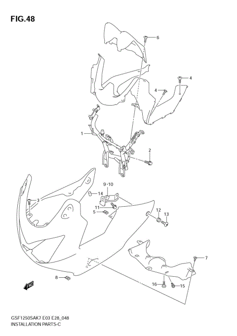 COWLING INSTALLATION PARTS
