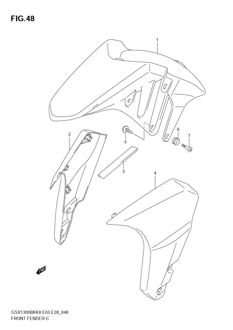 FRONT FENDER (WITHOUT ABS)