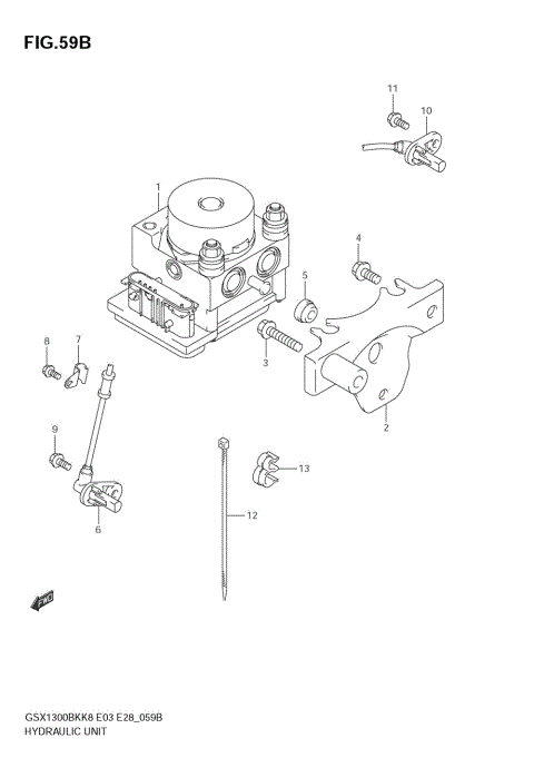 HYDRAULIC UNIT (GSX1300BKAK8)
