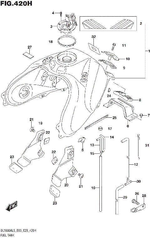 FUEL TANK (DL1000XAL8 E28)