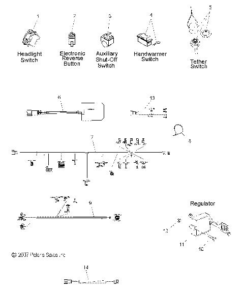 ELECTRICAL, SWITCHES and HARNESSES - S09MX6FE (49SNOWHARNESS09600RR)