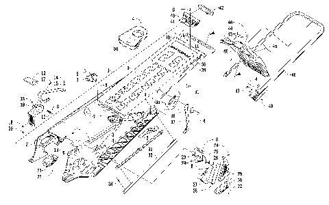 TUNNEL, REAR BUMPER, AND SNOWFLAP ASSEMBLY [98085]