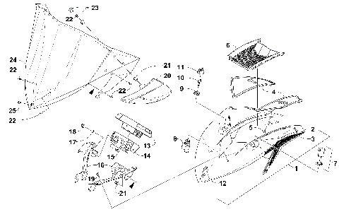 WINDSHIELD AND INSTRUMENTS ASSEMBLIES [102237]