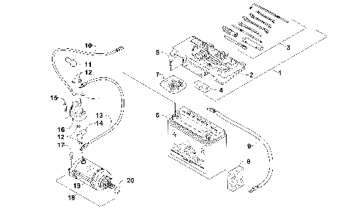 BATTERY AND STARTER ASSEMBLY [300347]