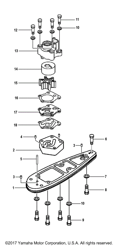 WATER PUMP ADAPTER F90