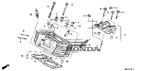 REAR CYLINDER HEAD