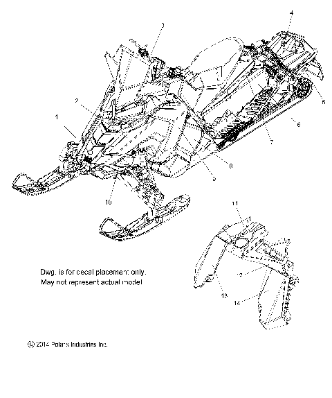 BODY, DECAL, STOCK - S15DS8PSA/PSL (49SNOWDECAL15PRO137)