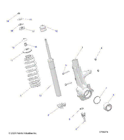 SUSPENSION, FRONT STRUT - R22MAA57B1/EB5/B9 (C733274)