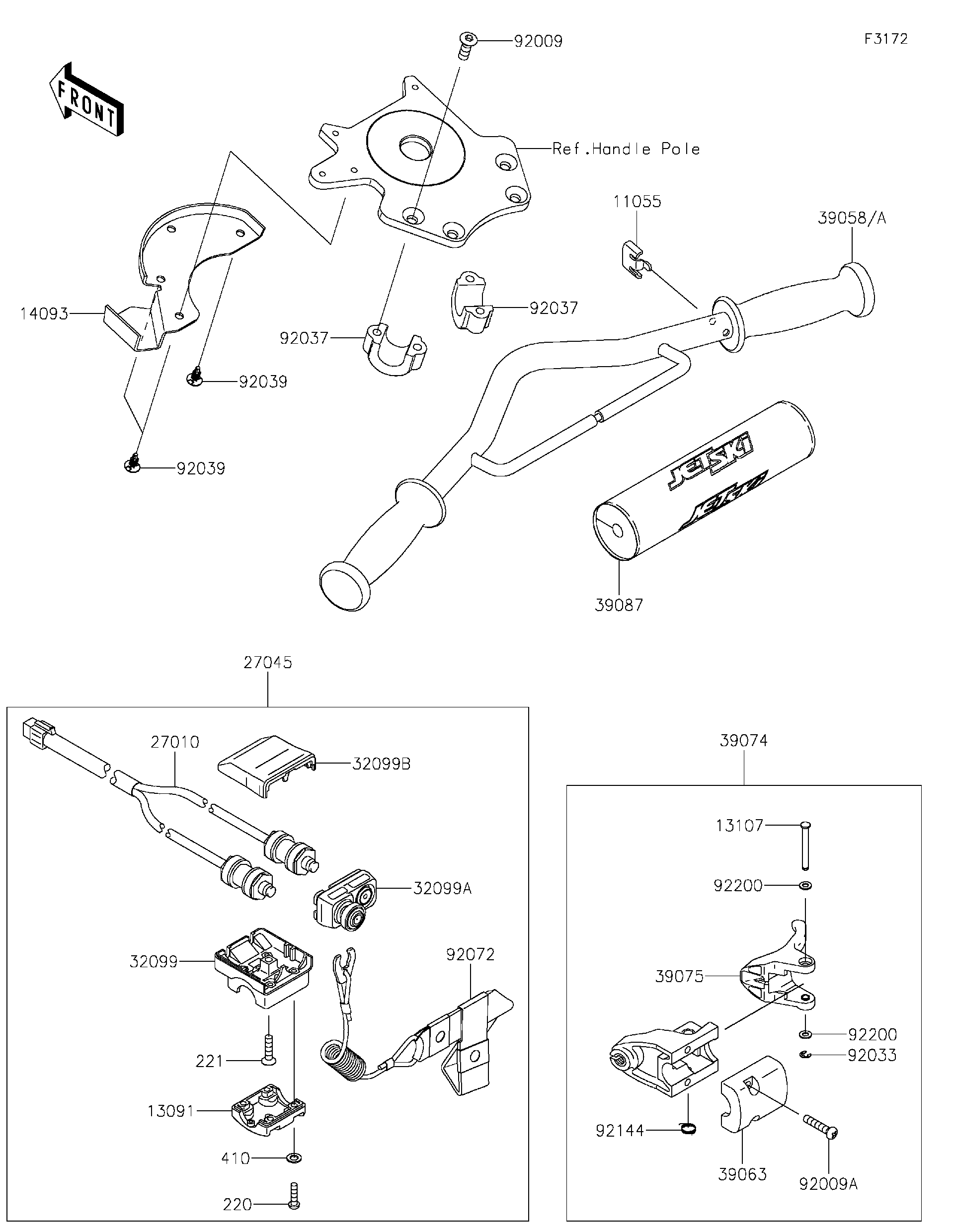 ポンページ Kawasaki Motorcycle 2002 OEM Parts Diagram for FUEL