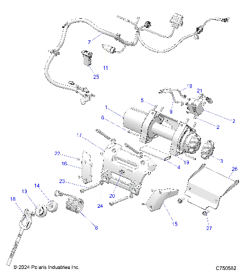 CHASSIS, WINCH - Z25NMF99A4/A5/A5/B5 (C750582)