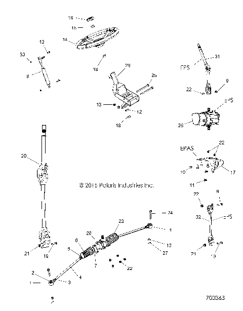 STEERING, STEERING ASM. - R16RTAD1A1/E1 (700363)