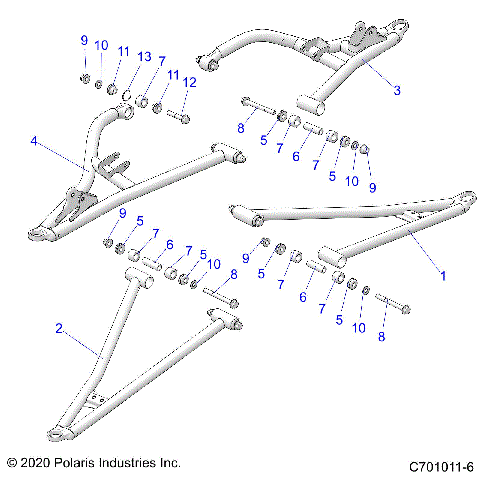 SUSPENSION, FRONT CONTROL ARMS - G21GAB99CM/FM (C701011-6)