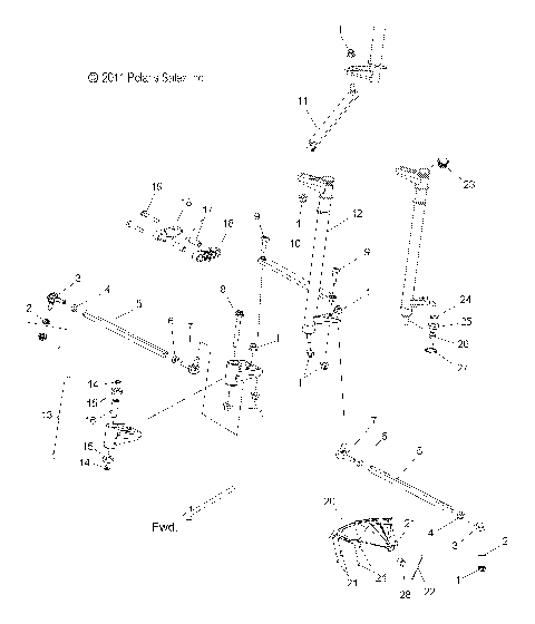 STEERING, LOWER - S12BS8/BC8 ALL OPTIONS (49SNOWSTEERINGLWR12800SB)