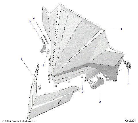 BODY, WINDSHIELD - S26TLF9FSL  (C603204)