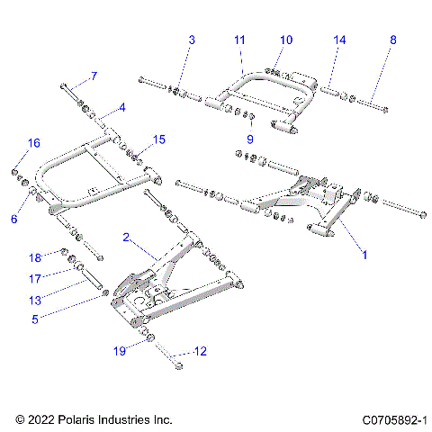 SUSPENSION, REAR CONTROL ARMS - R25TAE99FM/TAS99CM/EM/GM (C0705892-1)