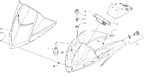 WINDSHIELD AND INSTRUMENTS ASSEMBLIES [111304]