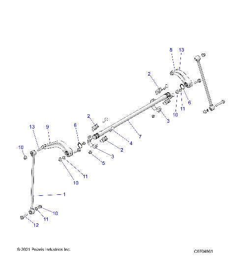 SUSPENSION, REAR STABILIZER BAR - Z23RMU2KAN/BN (C0704861)