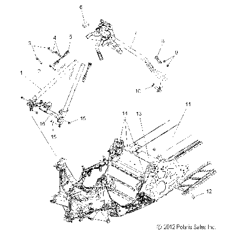 CHASSIS, CHASSIS ASM. and OVER STRUCTURE - S15CG8/CH8 ALL OPTIONS (49SNOWCHASSISFRT213600PRMK)